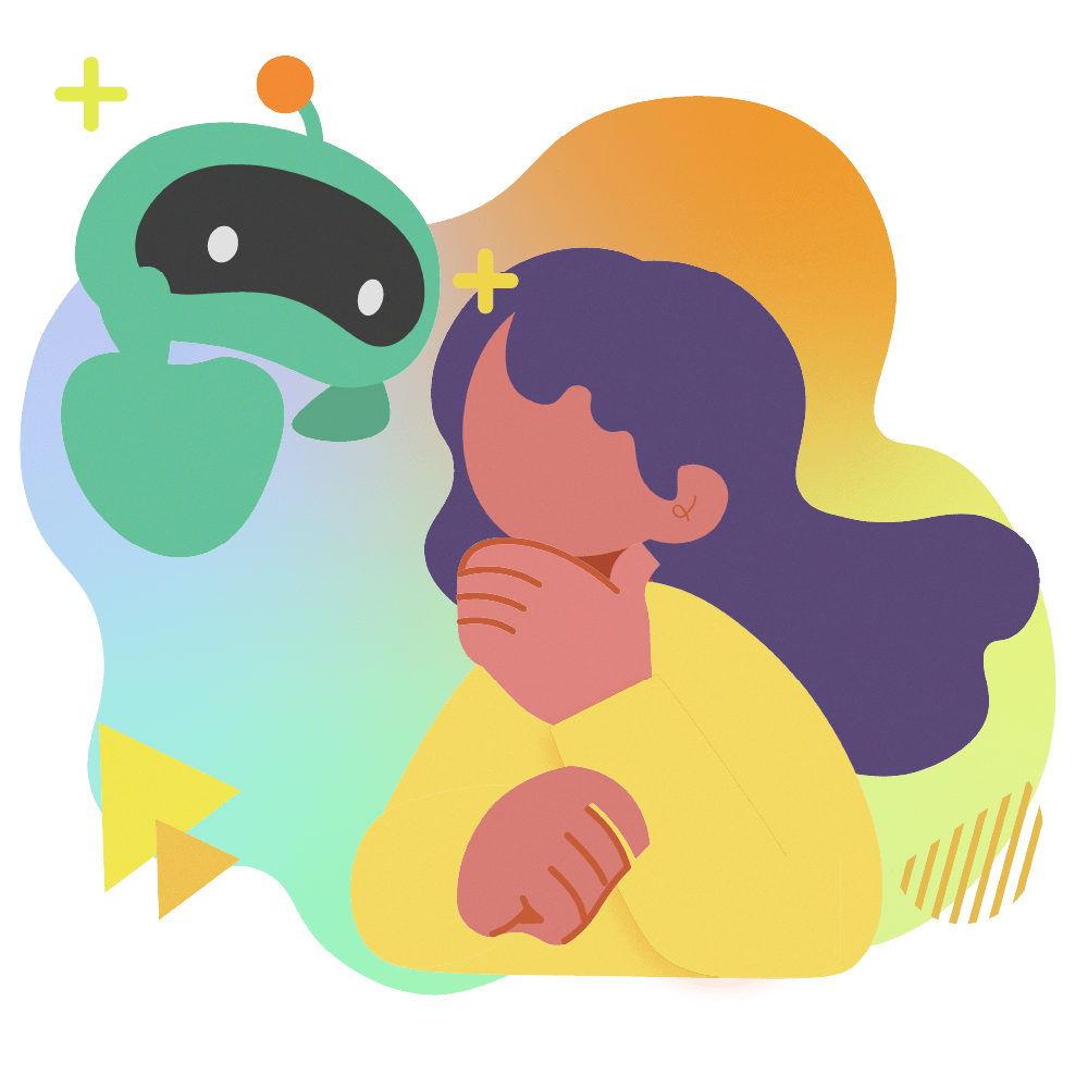 aiと考える人のイラスト